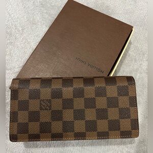 Louis Vuitton Brown Checkered Wallet